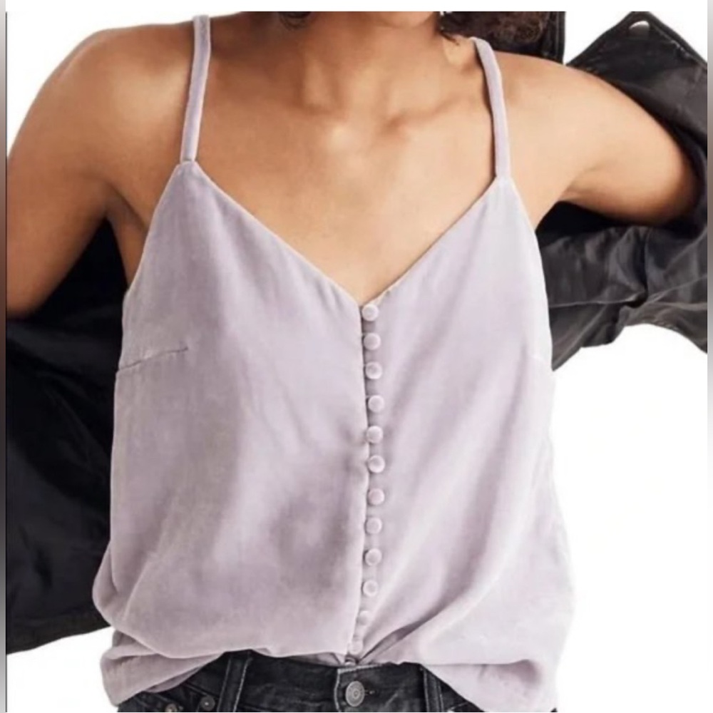 Madewell Velvet Lavender Camisole Top